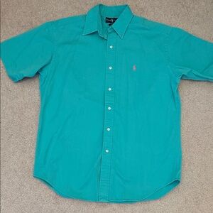 Polo by Ralph Lauren Men's Teal Casual Shirt
